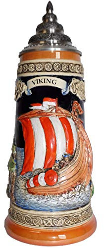 KING Bierkrug Wickingerschiff Seidel 0,5 Liter Bierseidel