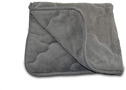 ggm Hochwertige Hundedecke 60 x 70cm, anthrazit für Allergiker Hunde, kuschelweich