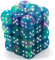 Chessex Festive Waterlily D6 12 mm Würfelset [CHX27946], Mehrfarbig