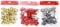 20 Christmas Bows Self Adhesive Metallic Gold Silver Red Small Gift Present Wrap (silver)