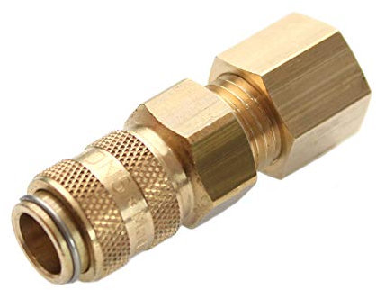 campcooga Propanschlauch mit Stecktülle/Kupplungsstift für Schnellkupplung in verschiedenen Längen Propangas (Schnellverschlusskupplung x Rohrverschraubung)