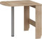BIM Furniture Küchentisch Ausziehtisch HOMI Mini 6 81x80x75 cm Klapptisch Esstisch Oval Tisch (Sonoma Eiche)