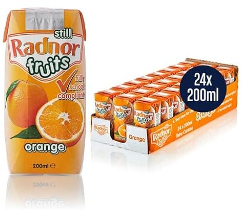 Radnor Fruits Orange 50% Still Fruit Juice Tetra Pak 24x200ml