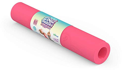 Soul Mates Leichte Kinder-Yoga- und Pilatesmatten für Kinder, rutschfest, umweltfreundliches TPE-Material, faltbar, ideal für Kinder (Dicke 6 cm und Gewicht 300 g), Rosa