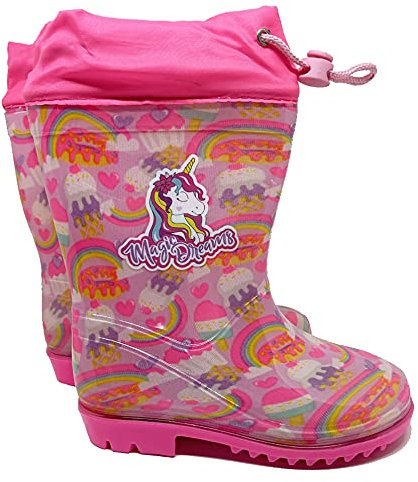 SUN CITY Stivali pioggia Unicorno numeri dal 23 al 31 (numeric_25_point_5)