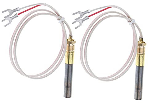 Umerk Kaminofen Universalanschluss 2 Teile von 24 'Kamin Millivolt Ersatz Thermopile Generator Gaskamin Thermopile Heizungsthermoelement