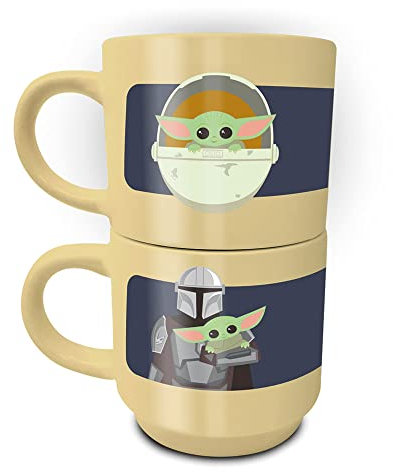 empireposter Star Wars - Mandalorian - Baby Yoda - Stronger - Tazza in ceramica impilabile - 280 ml