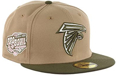 New Era Atlanta Falcons NFL Pro Bowl Hawaii 1999 Sidepatch Camel Olive 59Fifty Basecap - 7 1/4-58cm (L)