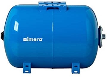 Imera - Vaso de Expansión Horizontal Para Grupo de Presión y Bombas - 10 Bar - Membrana EPDM Intercambiable - Certificado EU (24L)