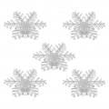 5 Stück Beleuchtete Schneeflocke Fenster Lichter Mit Saugnapf - Bunte LED Lichter für Party, Fenster, Wand Dekoration