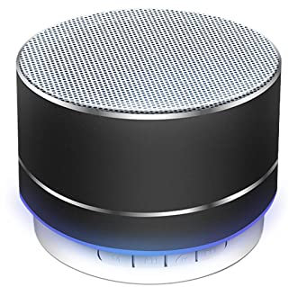 HDAKDDHG Portable Bluetooth Speaker, Bluetooth Speaker with LED Lights, Wireless Speaker with HD Sound Support TF Card, Mini Portable Speaker for in/Outdoor, Home, BBQ, Beach and Travel