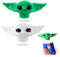 AYNKH 4 Stück (2 Grün＋2 Weiß) Baby Yoda Zahnpasta-kappenspender Zahnpasta-Spender lustige quetscher für Filmfans, Erwachsene und Kinder