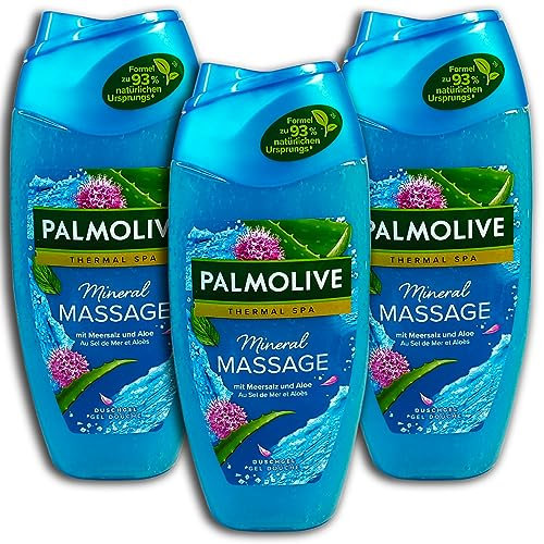 TopDeal 3x250ml Palmolive Wellness Massage Shower Gel for Unisex Adults