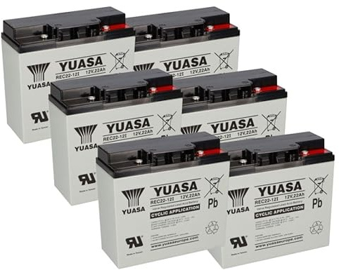 Bleiakku 72V 22Ah (6X 12V 22Ah REC22) kompatibel SXT Raptor V3 zyklenfest