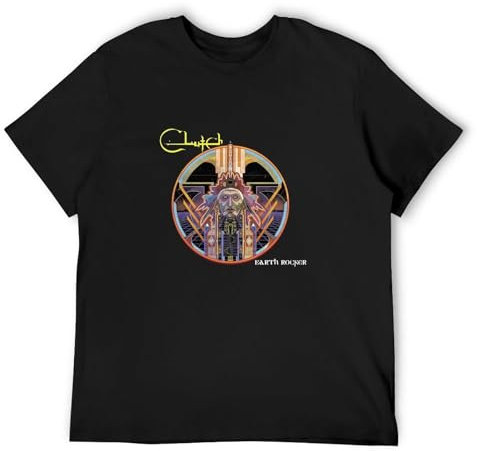 Clutch Earth Rocker Rock T-Shirt Unisex Gift Men's Black Tees M