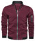 Homme d'ExtéRieur Printemps-Automne Jackets Casual Classique Mode Mince Veste De Baseball Pilote Bomber Léger Coupe Blouson Softshell Outdoor Sport Veste Solid Color Stand Neck Manteau Homme Rose XS