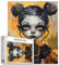 Tucocoo Halloween Gothic Girl Jigsaw Puzzles for Adults 1000 Pieces, Pumpkin Cute Weird Girl Art Jigsaw Puzzle Colorful DIY Puzzles for Home Decoration Gifts, Family Puzzle Perfect for Game Nights