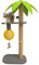 BUIMIT Cat Tree Customizable Palm Tree with Adjustable Height Cat Scratching Post with Sturdy Base and Hanging Ball, Cat Scratcher Post with Sisal Rope for Indoor Cats