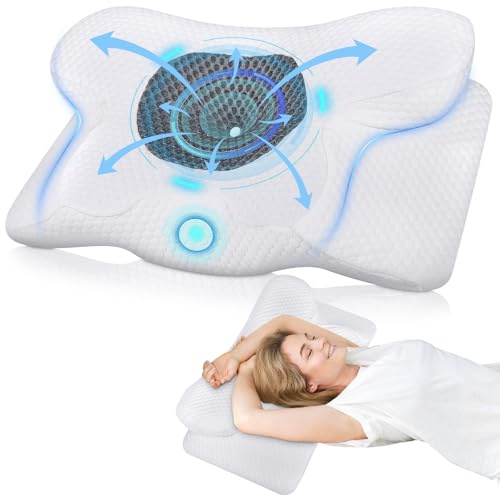 TEGOVE Oreiller Ergonomique Cervical,Oreiller Memoire Forme pour Les Dormeurs sur Le Côté,Le Dos Et Le Ventre,Oreiller Cervical pour Améliorer La Qualité du Sommeil,60 X 34 X 13CM