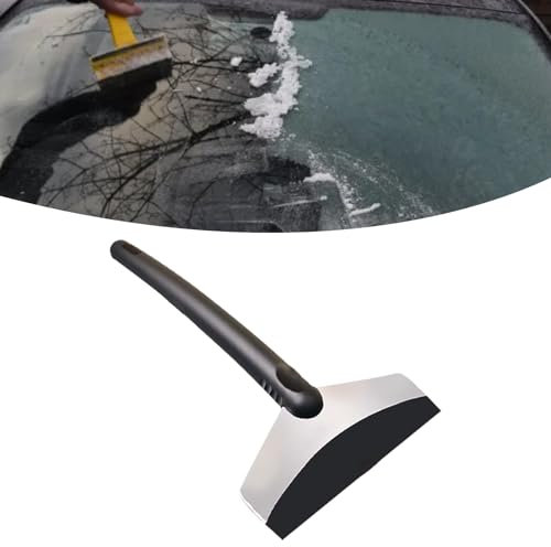 HELEVIA Pala Quitanieves Pala Quitanieves Ergonómica Duradera y Resistente Portátil de Acero Inoxidable para Coches