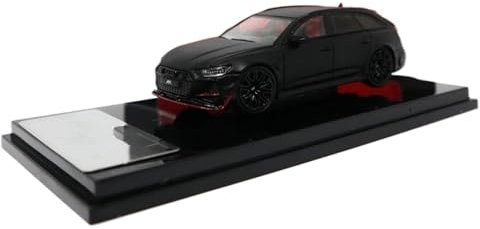 CUTSUGOK maßstabsgetreues Auto 1:64 for ABT RS6 Matte Diecast Modell Auto Fertig Auto Modell Statische Auto Modell Ornament Auto Modell Modellfahrzeug zum Sammeln(B)