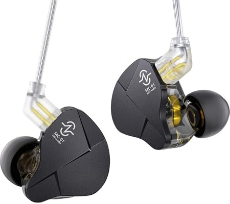Yinyoo CCZ MC01 Soul - Auricolari in-ear cablati con PET da 10 mm Dual Magnetic DD Stereo Sound Gaming Earbuds IEM con jack da 3,5 mm per isolamento acustico per esibizioni sul palco