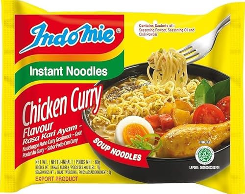 Instant Noodles Chicken Curry Flavour, 80g (Pack of 40) | Delicious and Spicy Curry Flavored Instant Noodles | Quick and Convenient Meal Option, Ready in Minutes | Authentic Taste