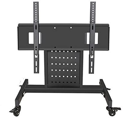Supporto TV mobile con ruote per display da 75 cm, regolabile in altezza, supporto TV universale per home office e sala conferenze