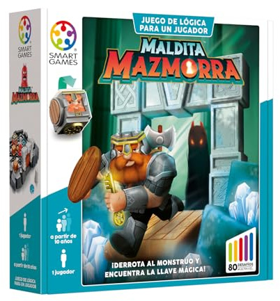 SmartGames - Maldita Mazmorra | Rompecabezas Niños Y Rompecabezas Adultos | Juegos Educativos 7 Años O Más para 1 Jugador | Juegos Niños 7 Años O Más con 80 Desafíos