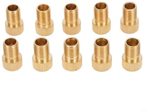 510PCS Bicycle Valve Adapter Collection for French to Dunlop Conversion Use with Any Car Pump (5PCS)
