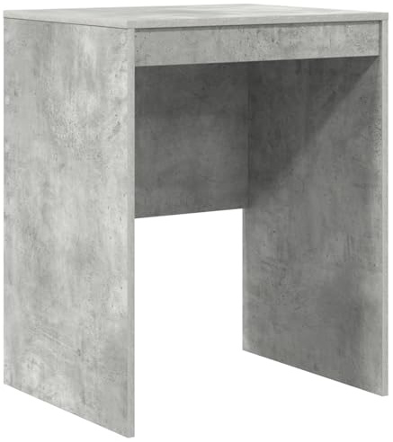 vidaXL Minimalistischer Schreibtisch | Betongrau Holzwerkstoff & kompakte Größe 60 x 50 76 cm ideal für Heimbüro Nutzung Studie zuverlässige Moderne Möbel rechteckig