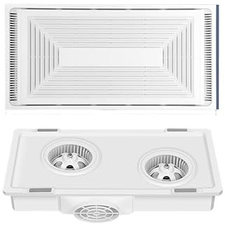 GLigeT Haushalt Integrierter Deckenventilator, 30 x 60, for Küche und Bad, stark, leise, ultradünn, 9 cm, Doppelmotor-Ventilator Küche