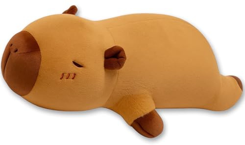 ZocRjvN 1 Capybara Plüschtier, Großes Kuscheltier 45 cm, Weiches Capybara Kuscheltier für Jugendliche ab 12 Jahren und Erwachsene, Deko