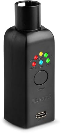 BeamZ WD1M EazyLink DMX Sender – Wireless DMX Interface mit Akku – Funk Steuerung für Lichtpult, Controller & Beleuchtung – Professionelles Wireless Dongle für Events & DJs