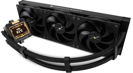 Thermalright TR FW360 Refroidissement à eau pour processeur AIO Noir Écran LCD IPS 320 x 240 Résolution pour processeur liquide AMD/Intel AM5/LGA1700/1851, écran IPS 2,4