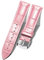BINLUN Leder-Uhrenarmband Krokodilmuster Schnellverschluss Ersatz Kalbsleder Uhrenarmbänder Smartwatch 10 Farben 13 Größen für Herren & Damen(Silberne Schnalle,Pink,18mm)