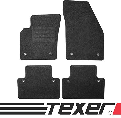 TEXER Dicke Fußmatten Autoteppiche | Farbe: anthrazit/Graphit/dunkelgrau VO/S40Y04/B/C4949A