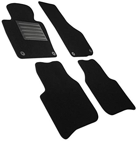 MDM SP-3263 Fußmatten Velours Autoteppich passend für Skoda Superb II / Kombi (3T) 06.2008> 2014, black