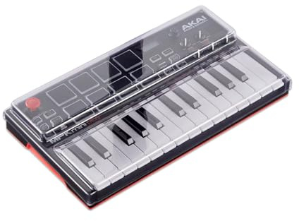 Decksaver LE Cover for Akai MPK Mini Play MK1/2- Super-Durable Polycarbonate Protective lid in Smoked Clear Colour, Made in The UK - The Producers' Choice for Unbeatable Protection
