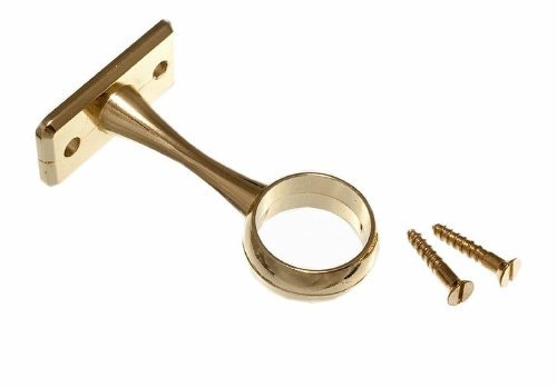 Kleiderstangen-Halterung, Messing, 19 mm