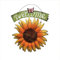 Wankd Türschild Willkommen, aus Metall mit Kordel zum Aufhängen Türschilder Welcome Blume Muster zum Aufhängen Vintage Wandschild Türhänger Begrüßung Deko (Sonnenblume)