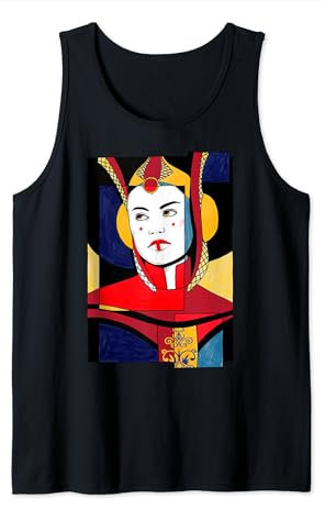 Star Wars Padme Artsy Sketch Poster Tank Top