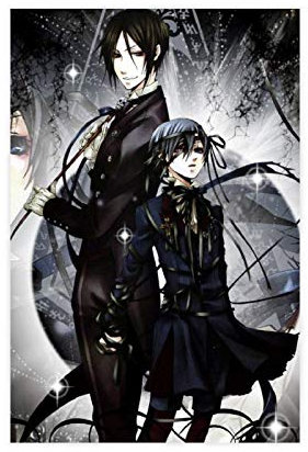 HUANGCHOU Anime-Poster Black Butler 49, Leinwand-Poster, Wandkunst, Deko, Bild, Gemälde für Wohnzimmer, 30 x 45 cm, ohne Rahmen
