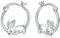 Kaninchen Ohrringe Kinder Creolen Silber 925 Hypoallergen Mädchen Hasen Ohrringe Kawaii Tier Kleine Creolen Oster Ohrringe Schmuck für Frauen Mädchen Kinder…