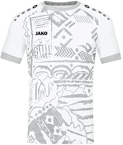 JAKO Kinder Trikot Tropicana (Kurzarm), Weiß/Silbergrau, 140