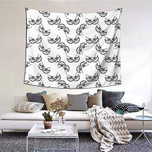 Bxfdc Tapisserie tenture Murale Baguettes Batteur Motif Couverture Murale Art Mural pour Salon Chambre décor à la Maison 152X130CM