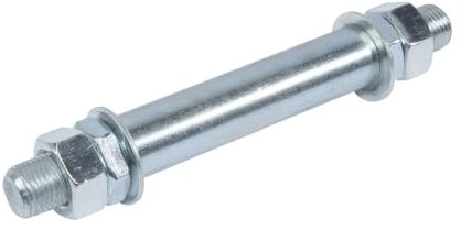 Axe pour Roue de brouette 20mm pour ref 760189 - Acier galvanisé - Longueur 150mm - Largeur moyeu 90mm - pour Roues de brouette