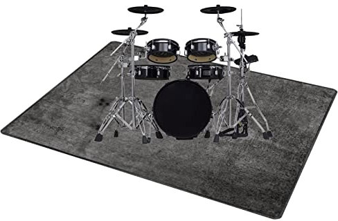 QQDD Tapis de Tambour Tapis de Batterie antidérapant Tapis Insonorisé pour Tapis Batterie électronique Grosse Caisse Batteries Caisse Claire Instruments de Musique Tapis de Sol (80CM - 200CM)
