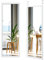 RELAX4LIFE Rechteckiger Wandspiegel, Türspiegel mit Holzrahmen, Hängespiegel mit Höhenverstellbaren Hängehaken, Ankleidespiegel für Schlafzimmer Wohnzimmer Eingangsbereich Diele Flur (Weiß)