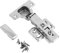 ZENO Kitchen Cabinet Hinges | 35mm Kitchen Cabinet Wardrobe Door Hinge | Soft Close Full Overlay | Standard Hinge-Nickel Plated | Folding Doors Hinge with Screws (2 Hinges)